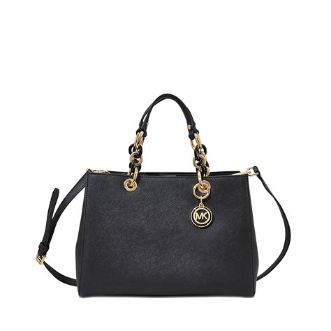 michael kors cindy satchel black|Amazon.com: Michael Kors Cindy.